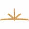 Ekena Millwork Alberta Rough Sawn Timber Gable Bracket, Western Red Cedar, 108"W x 68"H x 2"D x 6"F, 15/12 Pitch GBW108X68X0206ALB00RWR - alternate 5